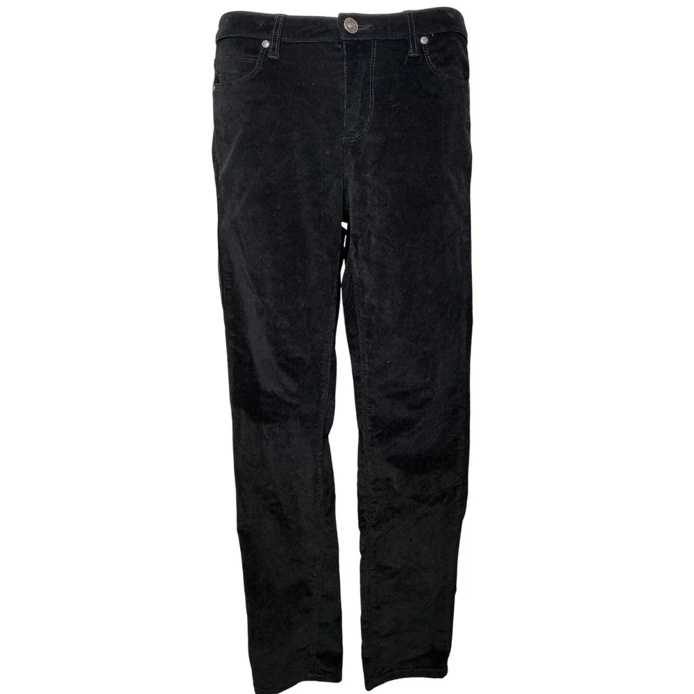 Buffalo David Bitton‎ Womens Black Corduroy Skinny Stretch Pants Sz 8/29 Indie